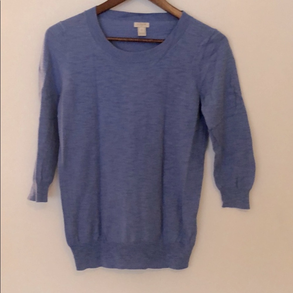 JCrew lightweight blue sweater